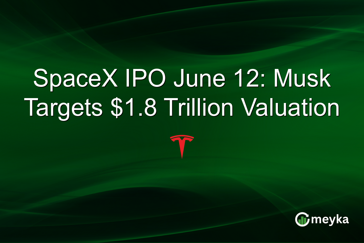 SpaceX IPO June 12: Musk Targets $1.8 Trillion Valuation