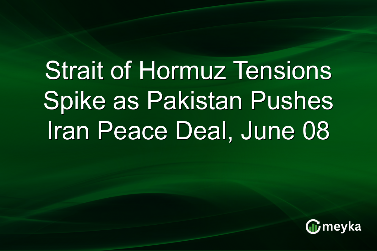 Strait of Hormuz Tensions Spike as Pakistan Pushes Iran Peace Deal, June 08