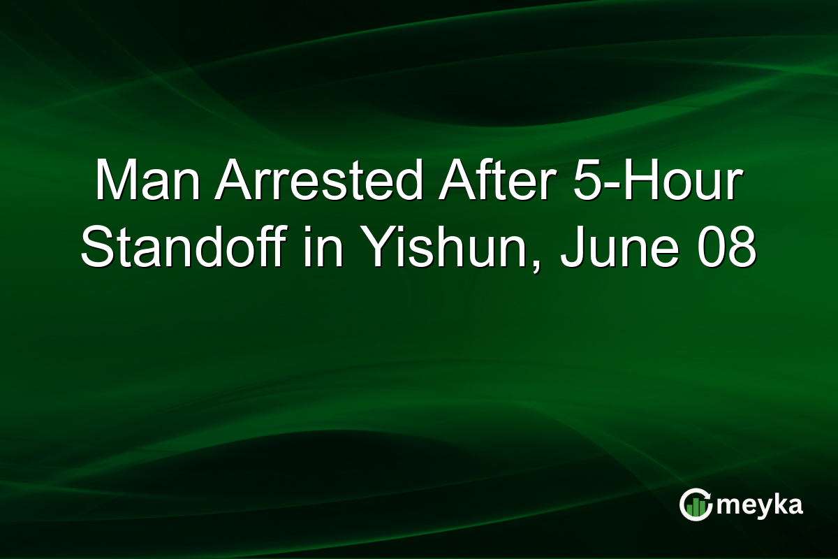 Man Arrested After 5-Hour Standoff in Yishun, June 08