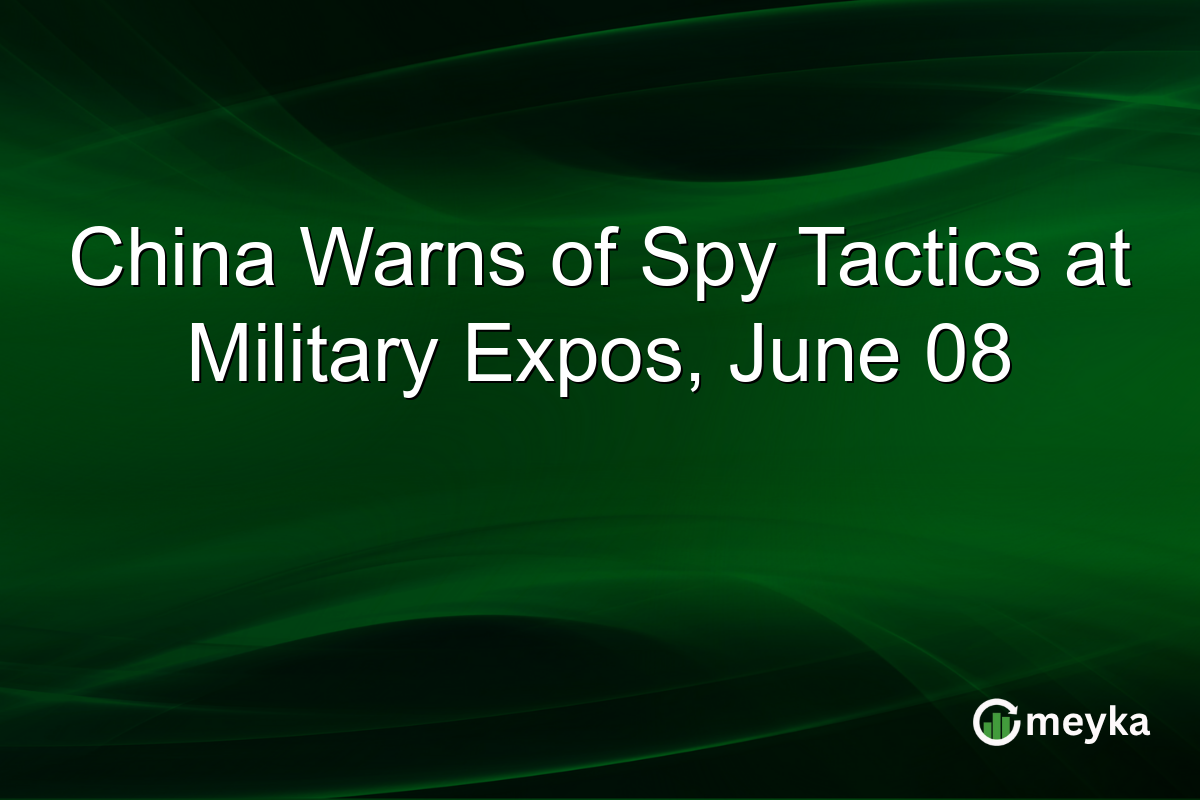 China Warns of Spy Tactics at Military Expos, June 08
