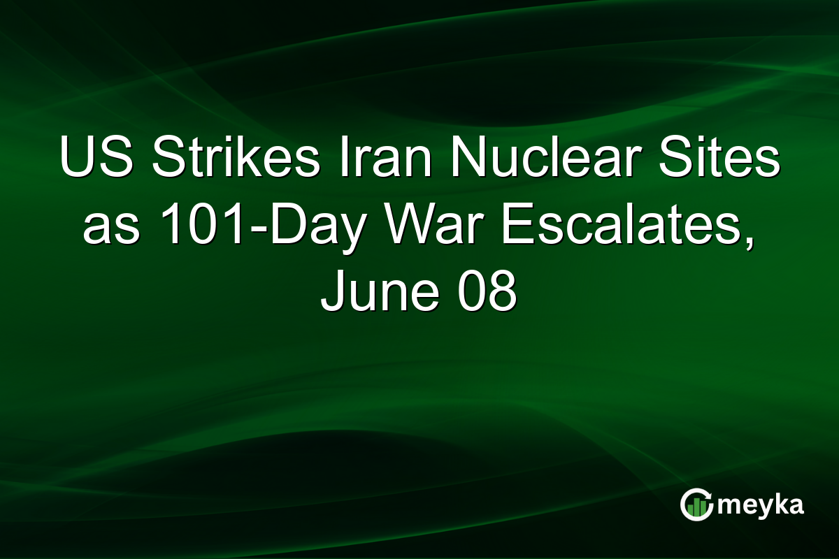 US Strikes Iran Nuclear Sites as 101-Day War Escalates, June 08