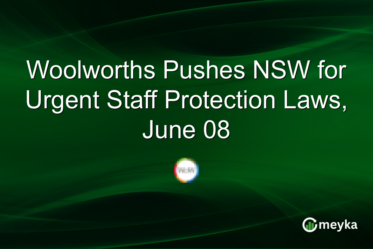 Woolworths Pushes NSW for Urgent Staff Protection Laws, June 08