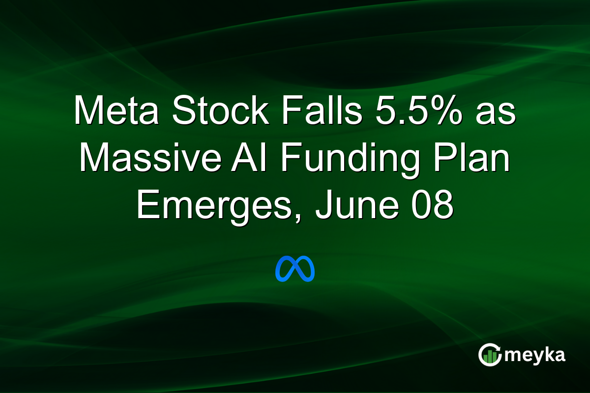 Meta Stock Falls 5.5% as Massive AI Funding Plan Emerges, June 08