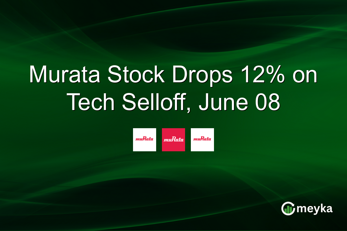 Murata Stock Drops 12% on Tech Selloff, June 08