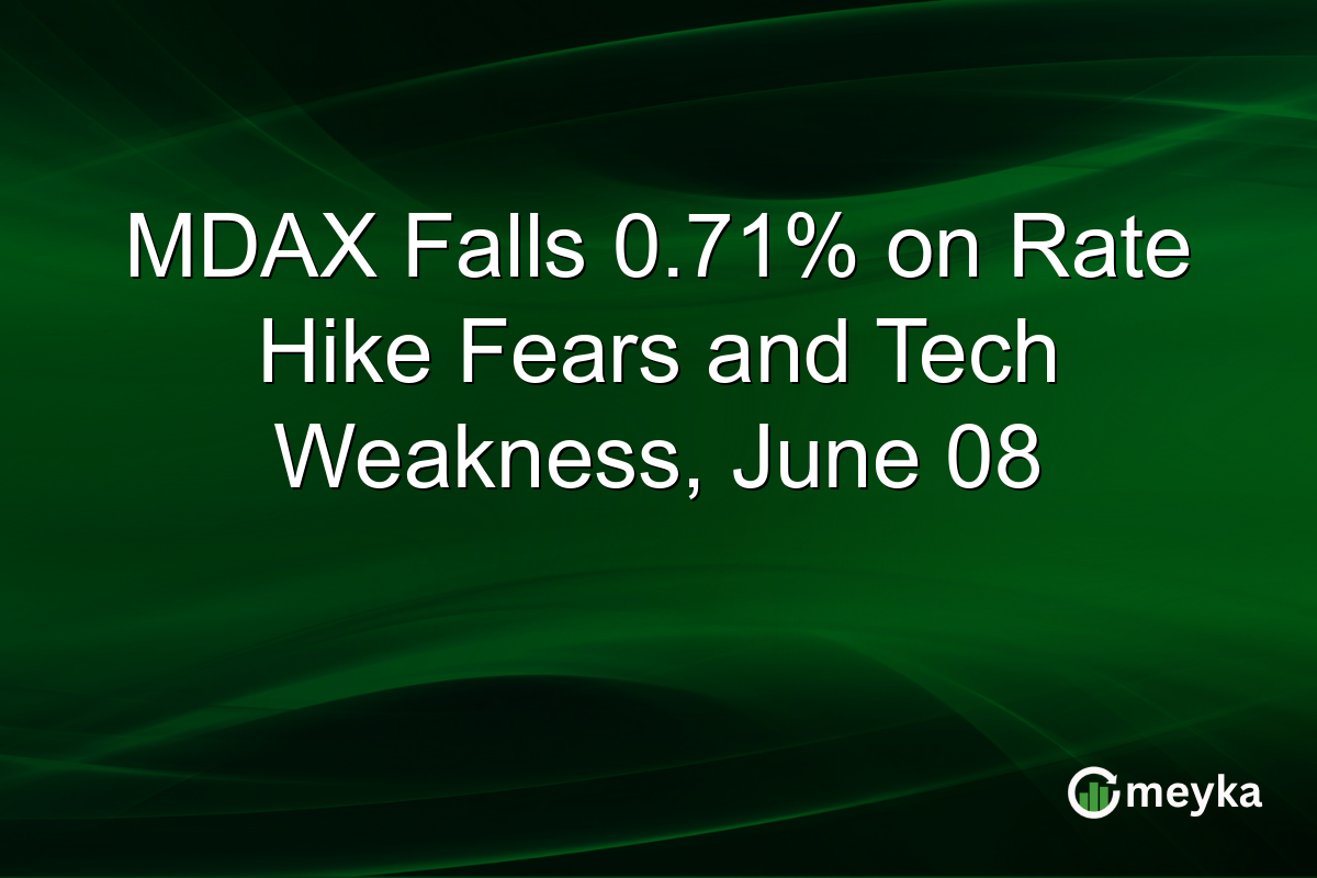 MDAX Falls 0.71% on Rate Hike Fears and Tech Weakness, June 08
