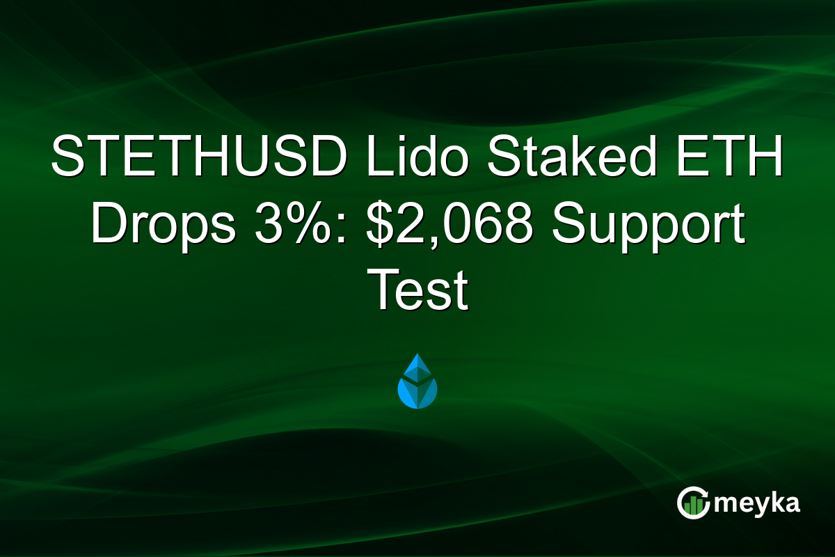 STETHUSD Lido Staked ETH Drops 3%: $2,068 Support Test
