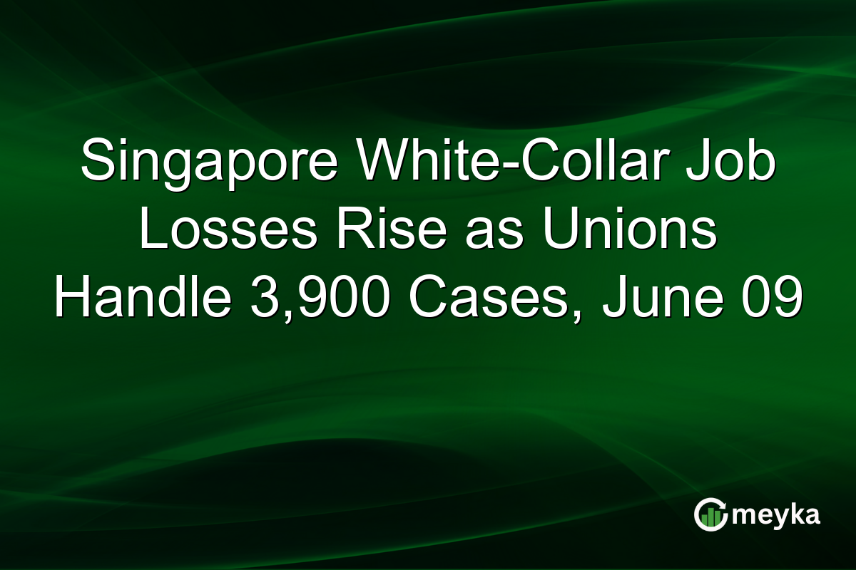 Singapore White-Collar Job Losses Rise as Unions Handle 3,900 Cases, June 09