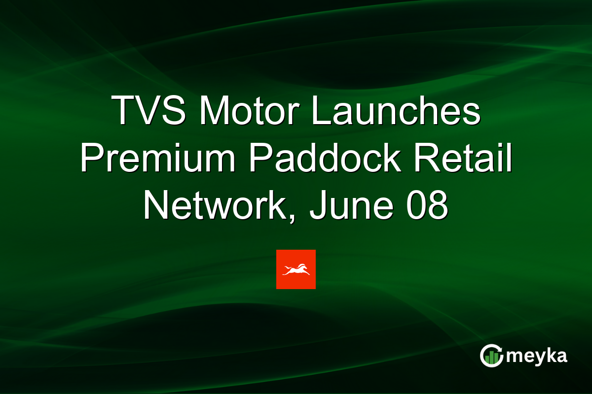 TVS Motor Launches Premium Paddock Retail Network, June 08