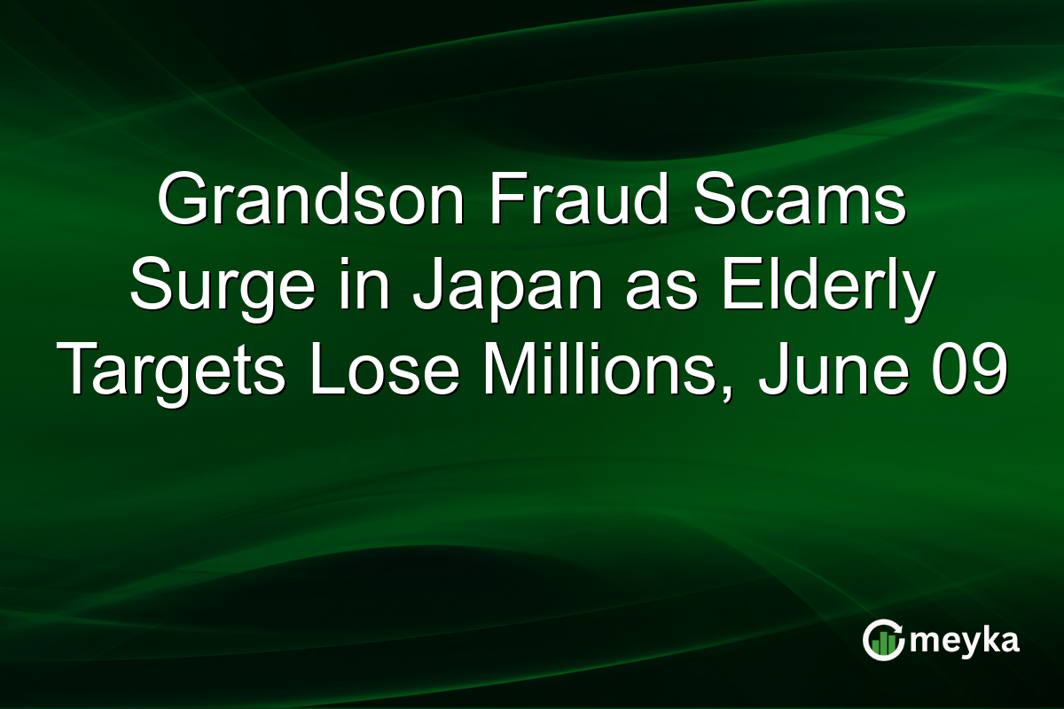 Grandson Fraud Scams Surge in Japan as Elderly Targets Lose Millions, June 09