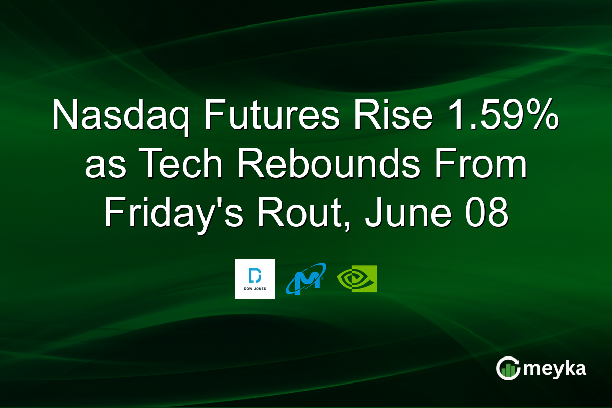 Nasdaq Futures Rise 1.59% as Tech Rebounds From Friday’s Rout, June 08
