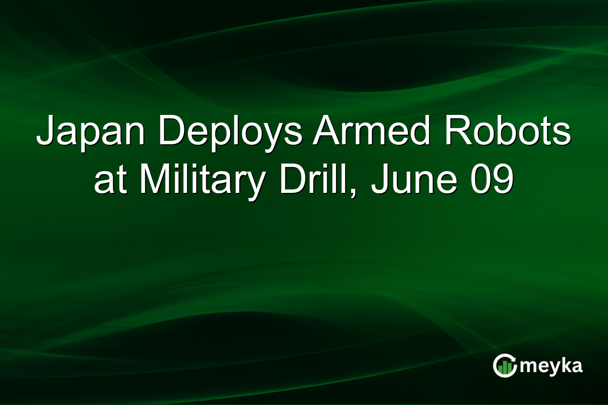 Japan Deploys Armed Robots at Military Drill, June 09