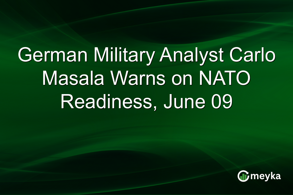 German Military Analyst Carlo Masala Warns on NATO Readiness, June 09