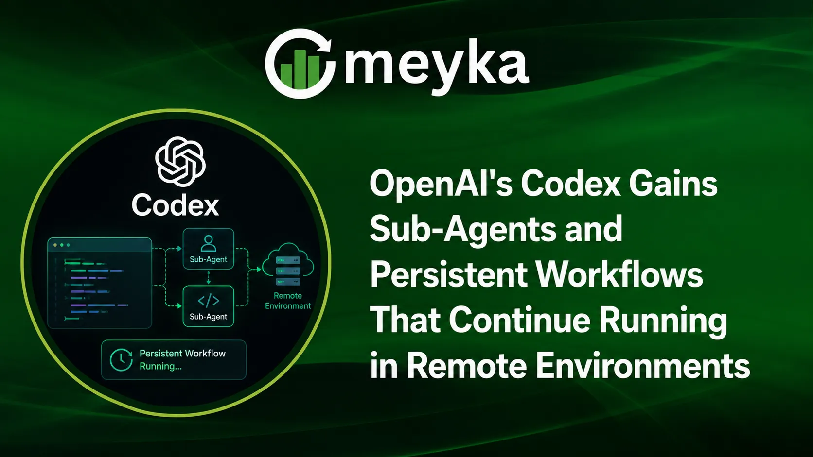 OpenAI’s Codex Gains Sub-Agents and Persistent Workflows That Continue Running in Remote Environments