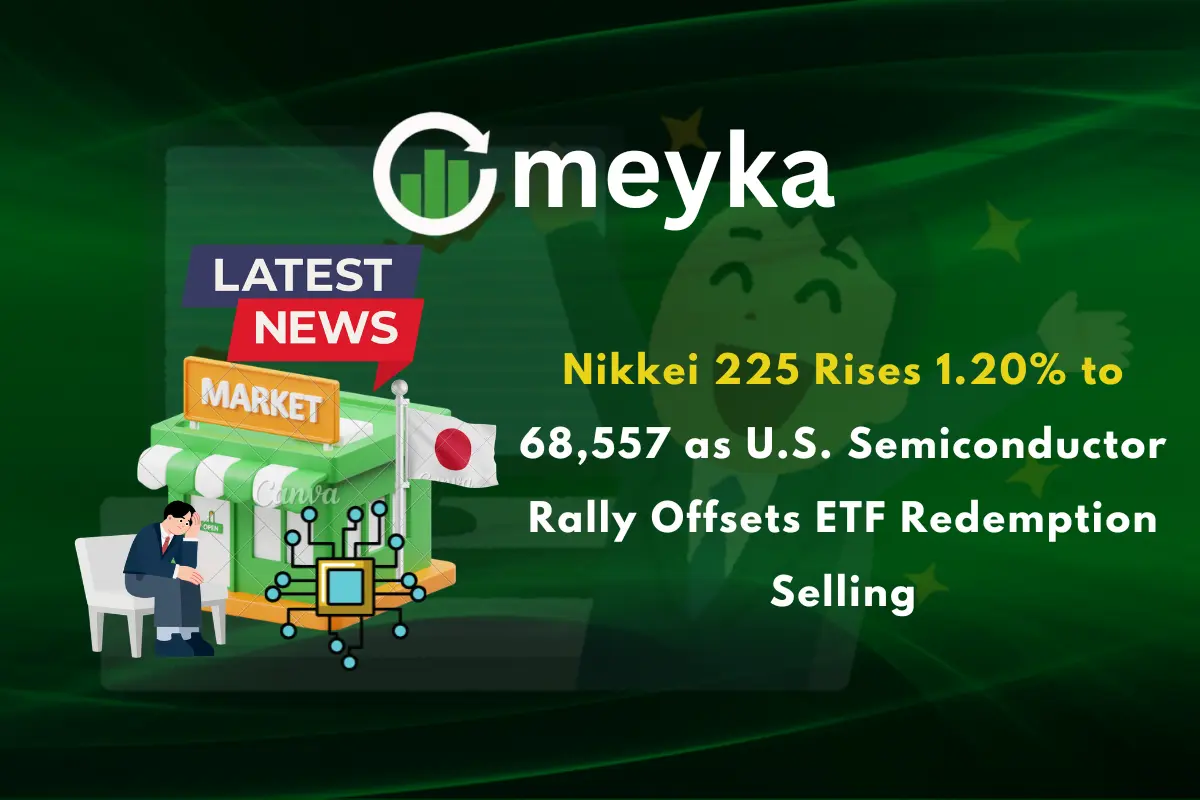 Nikkei 225 Rises 1.20% to 68,557 as U.S. Semiconductor Rally Offsets ETF Redemption Selling