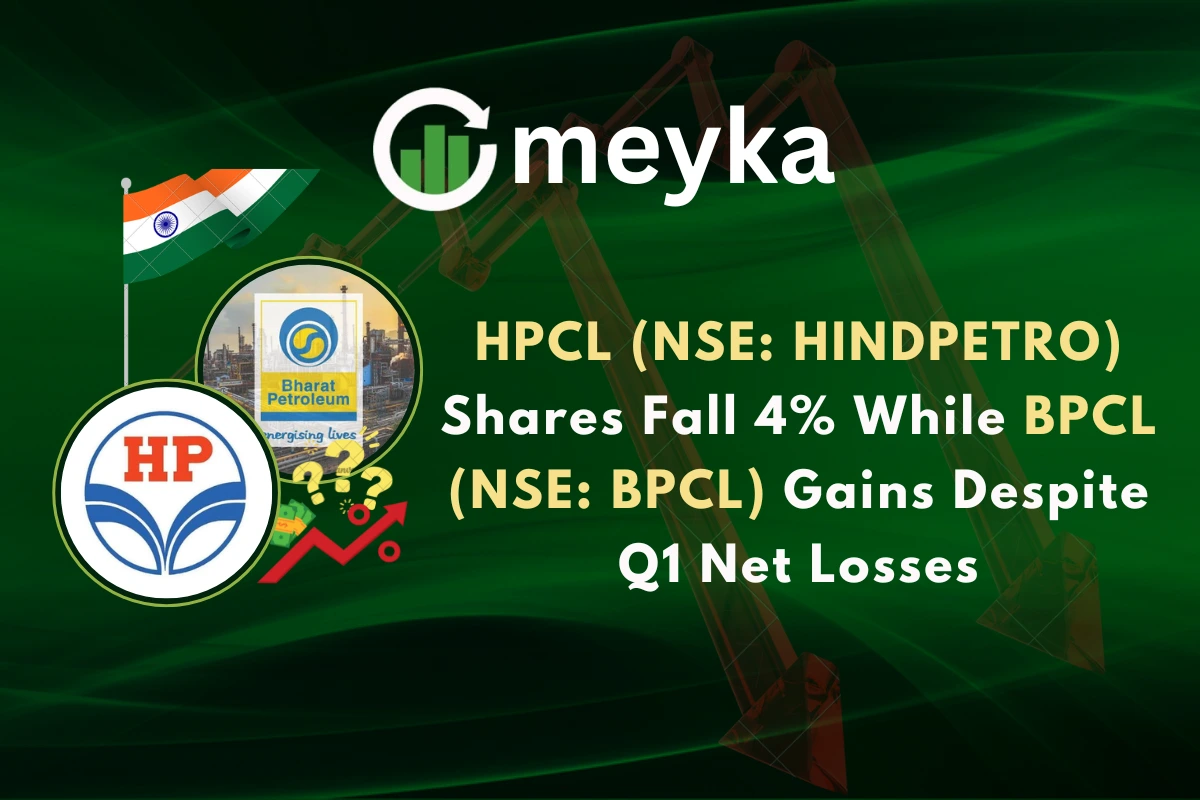 HPCL (NSE: HINDPETRO) Shares Fall 4% While BPCL (NSE: BPCL) Gains Despite Q1 Net Losses