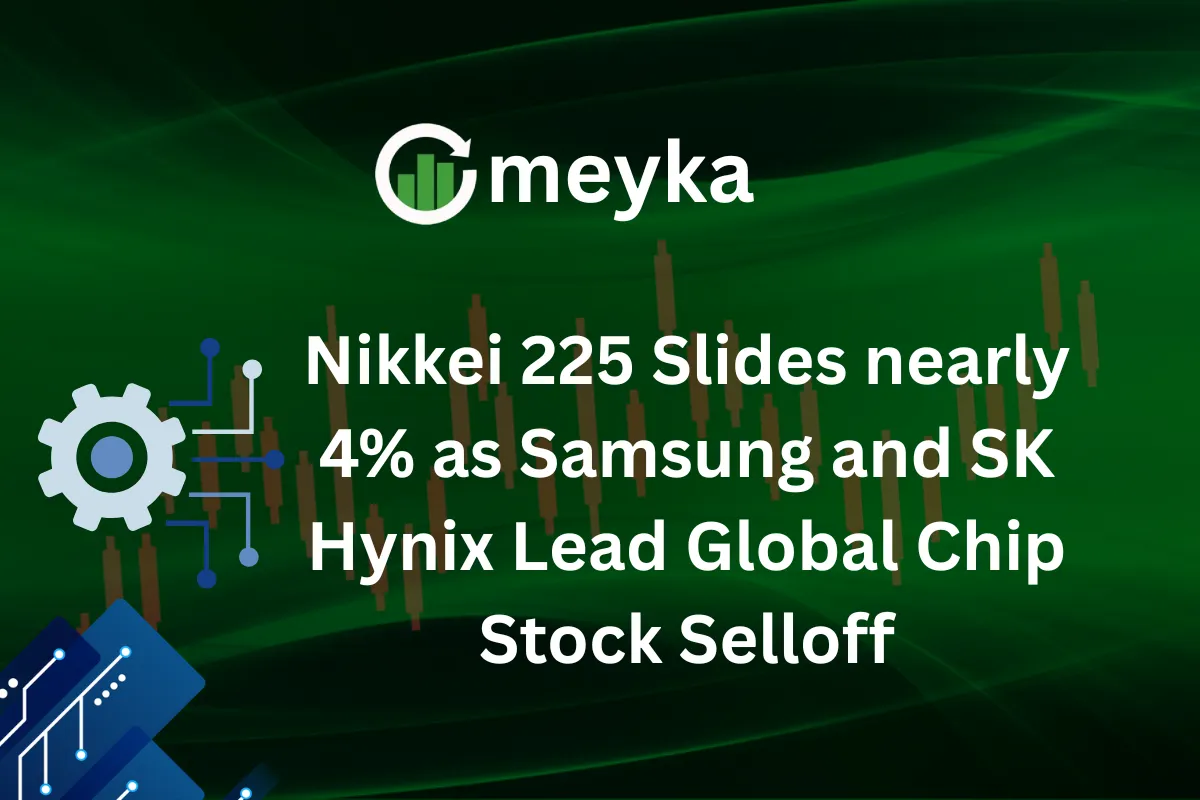 Nikkei 225 Slides nearly 4% as Samsung and SK Hynix Lead Global Chip Stock Selloff