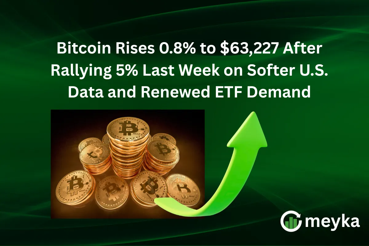 Bitcoin Rises 0.8% to $63,227 After Rallying 5% Last Week on Softer U.S. Data and Renewed ETF Demand