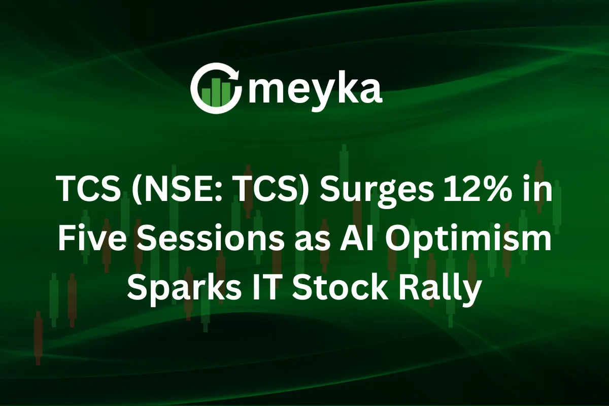 TCS (NSE: TCS) Surges 12% in Five Sessions as AI Optimism Sparks IT Stock Rally