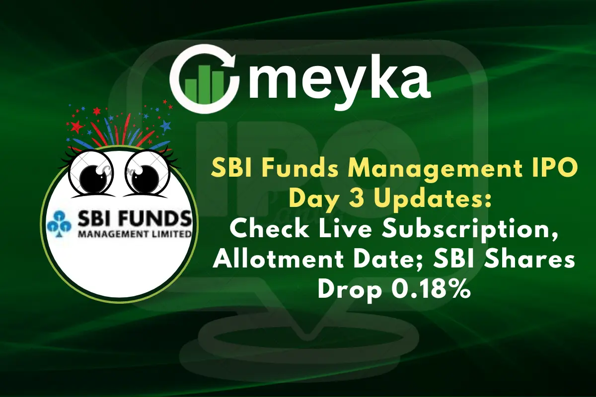 SBI Funds Management IPO Day 3 Updates: Check Live Subscription, Allotment Date; SBI Shares Drop 0.18%