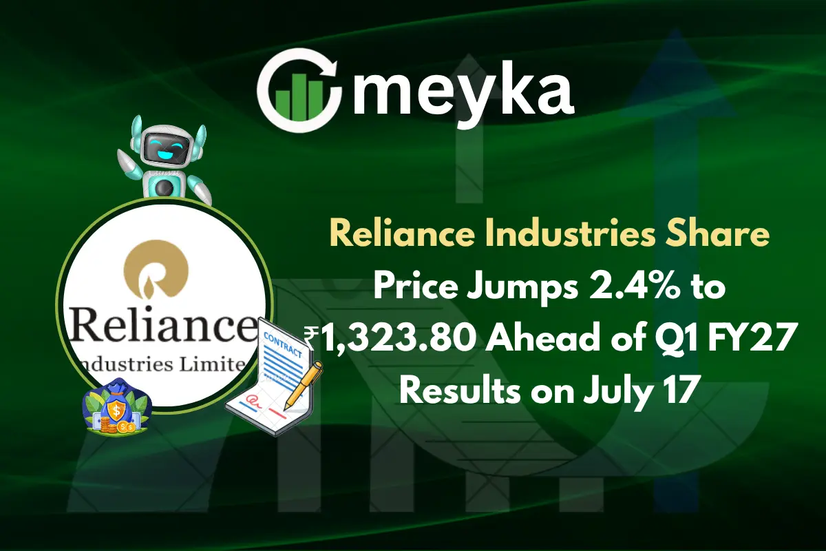 Reliance Industries Share Price Jumps 2.4% to ₹1,323.80 Ahead of Q1 FY27 Results on July 17