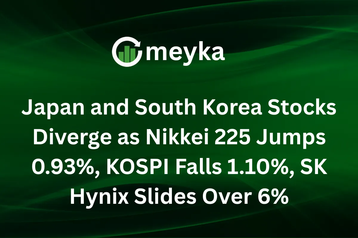 Japan and South Korea Stocks Diverge as Nikkei 225 Jumps 0.93%, KOSPI Falls 1.10%, SK Hynix Slides Over 6%