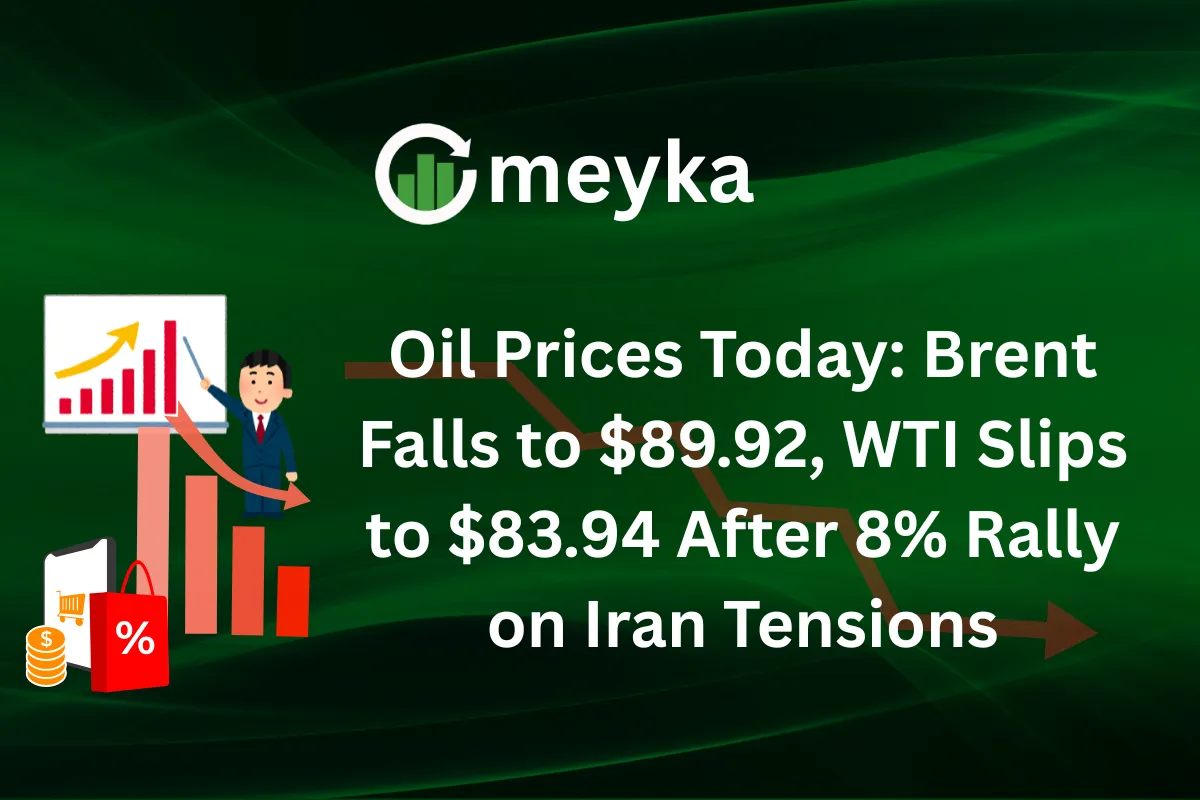 Oil Prices Today: Brent Falls to $89.92, WTI Slips to $83.94 After 8% Rally on Iran Tensions