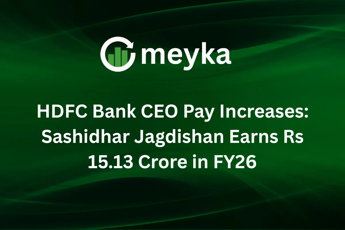 HDFC Bank CEO Pay Increases: Sashidhar Jagdishan Earns Rs 15.13 Crore in FY26