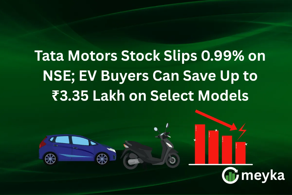 Tata Motors Stock Slips 0.99% on NSE; EV Buyers Can Save Up to ₹3.35 Lakh on Select Models
