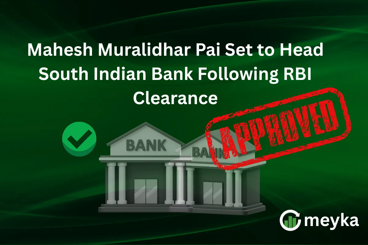 Mahesh Muralidhar Pai Set to Head South Indian Bank Following RBI Clearance