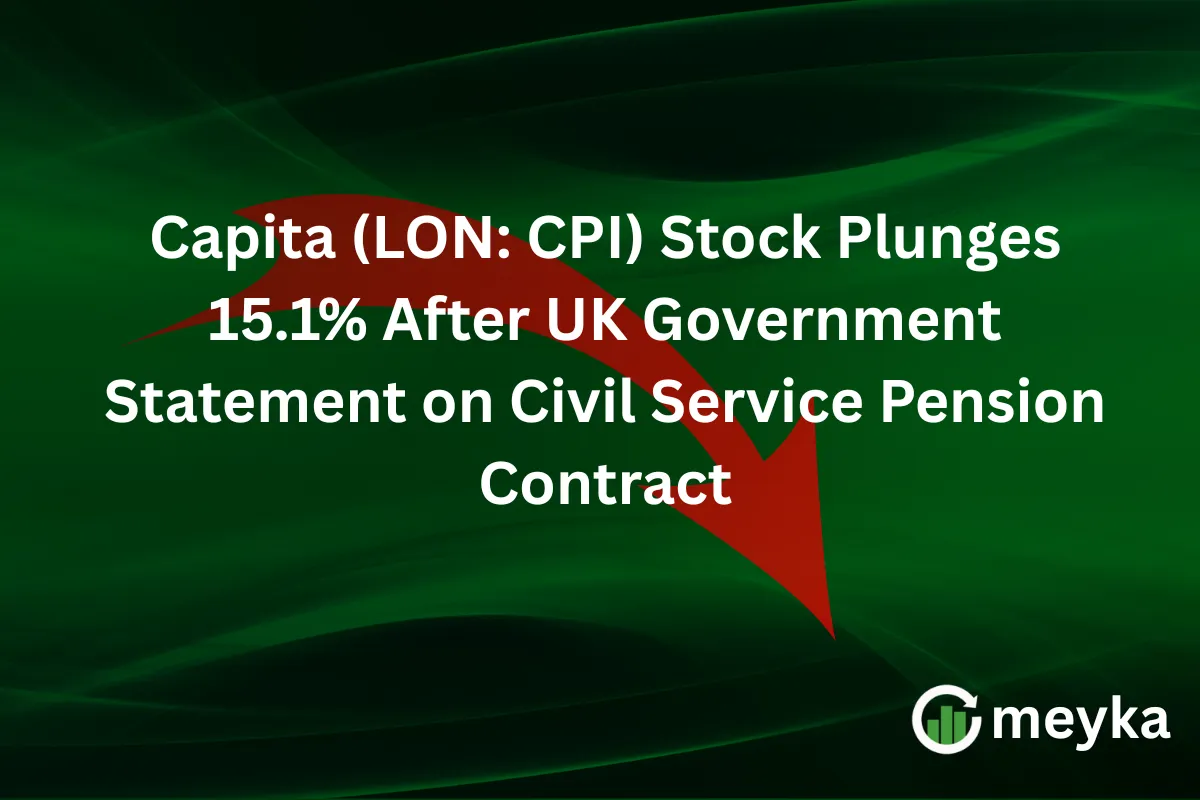 Capita (LON: CPI) Stock Plunges 15.1% After UK Government Statement on Civil Service Pension Contract