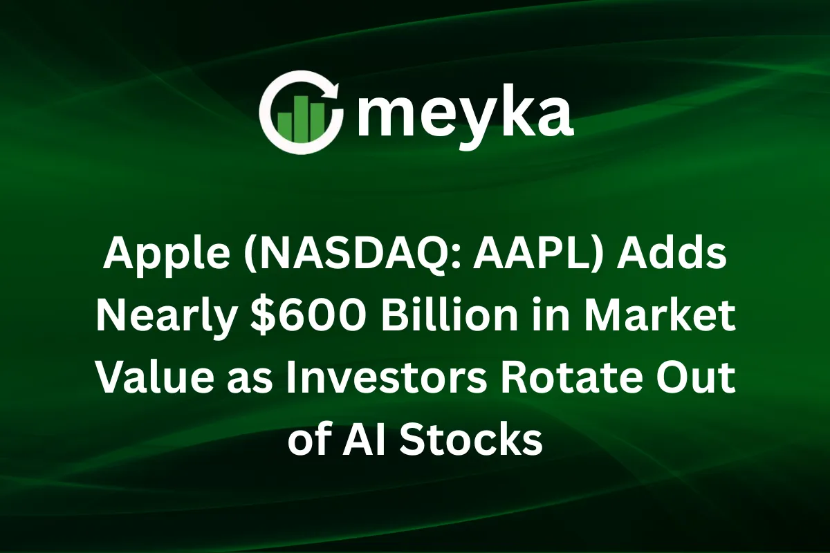 Apple (NASDAQ: AAPL) Adds Nearly $600 Billion in Market Value as Investors Rotate Out of AI Stocks