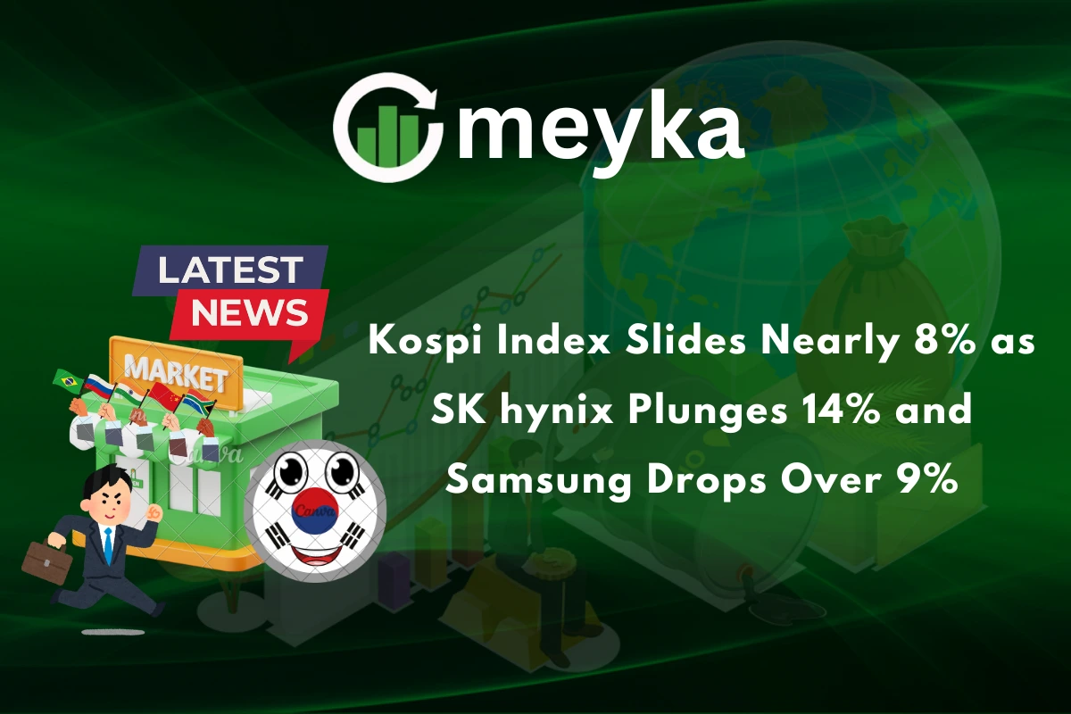 Kospi Index Slides Nearly 8% as SK hynix Plunges 14% and Samsung Drops Over 9%