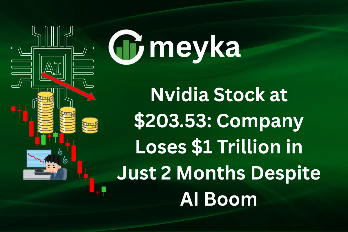 Nvidia Stock at $203.53: Company Loses $1 Trillion in Just 2 Months Despite AI Boom