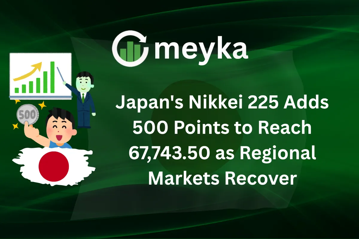 Japan’s Nikkei 225 Adds 500 Points to Reach 67,743.50 as Regional Markets Recover