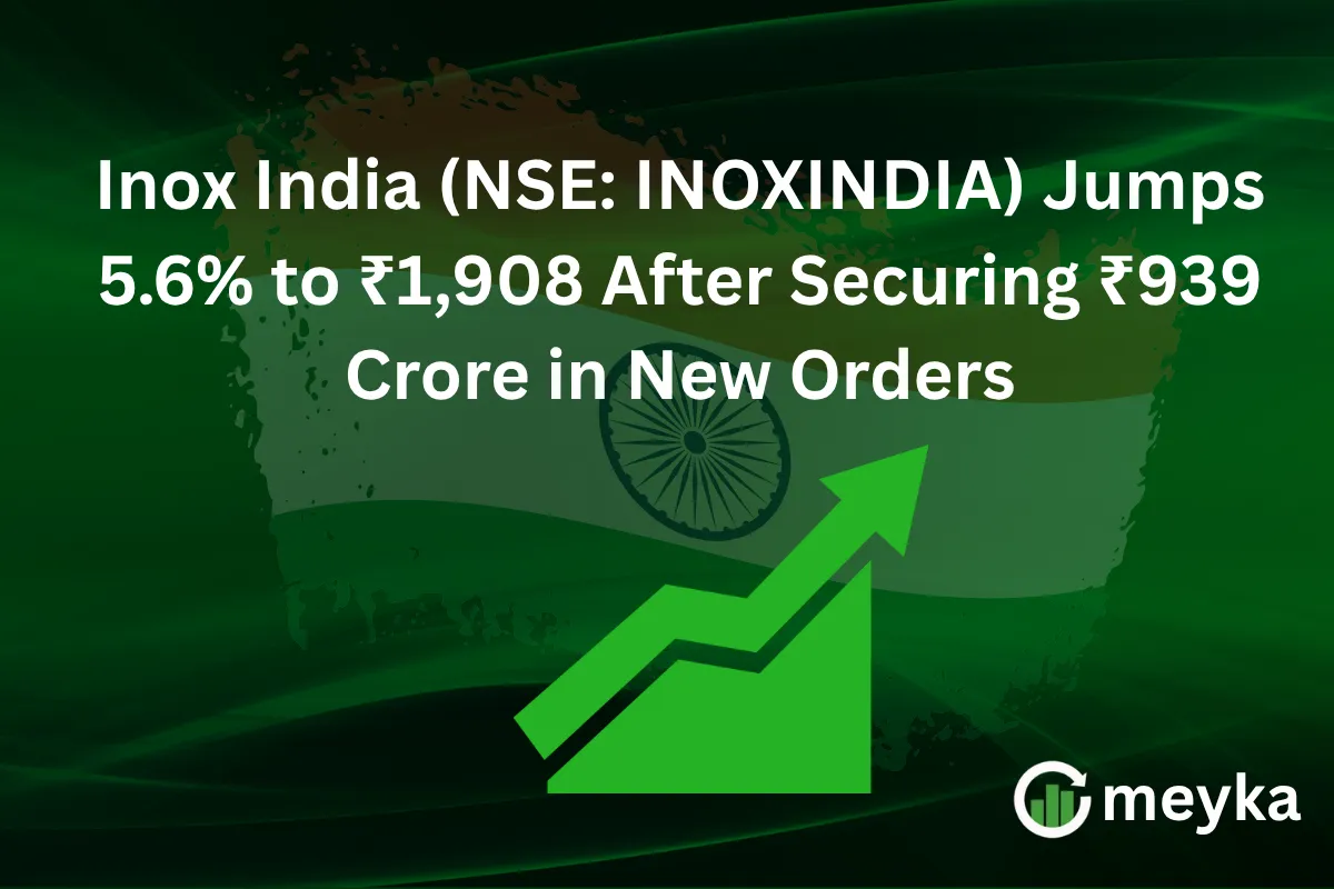 Inox India (NSE: INOXINDIA) Jumps 5.6% to ₹1,908 After Securing ₹939 Crore in New Orders