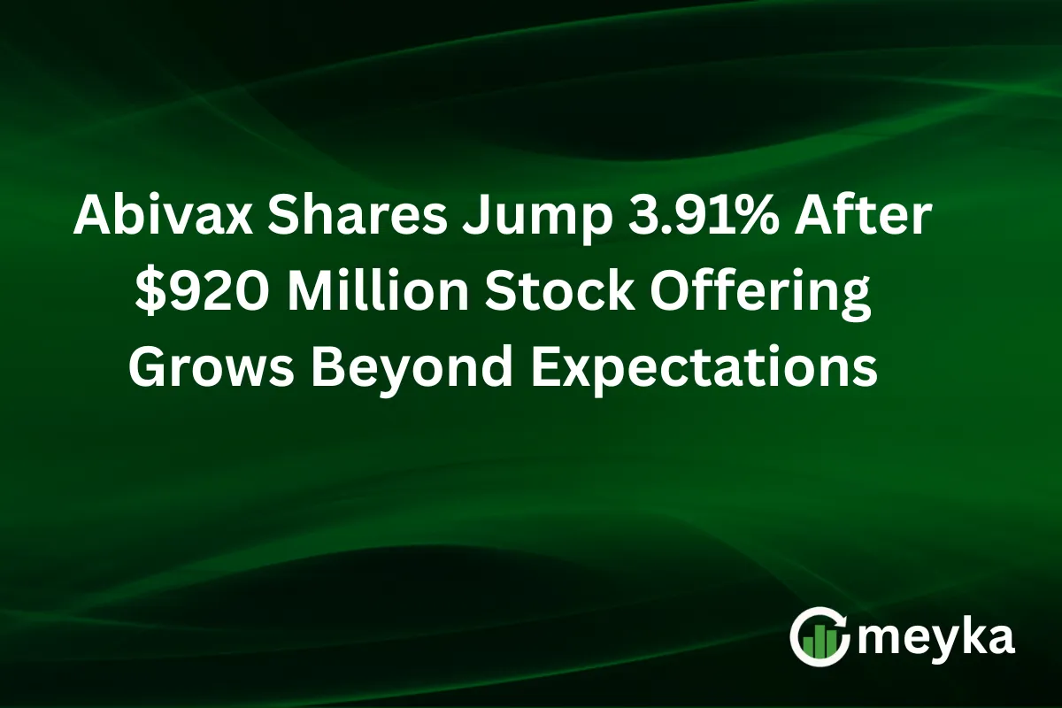 Abivax Shares Jump 3.91% After $920 Million Stock Offering Grows Beyond Expectations