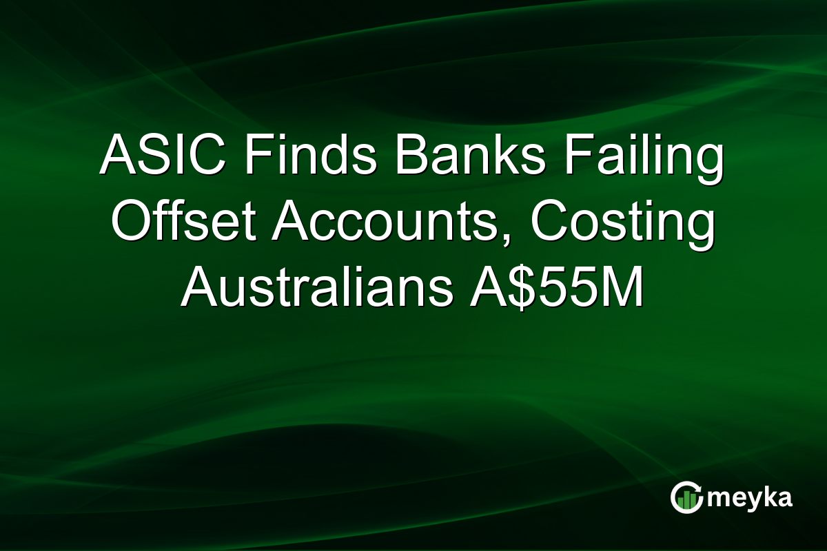 ASIC Finds Banks Failing Offset Accounts, Costing Australians A$55M