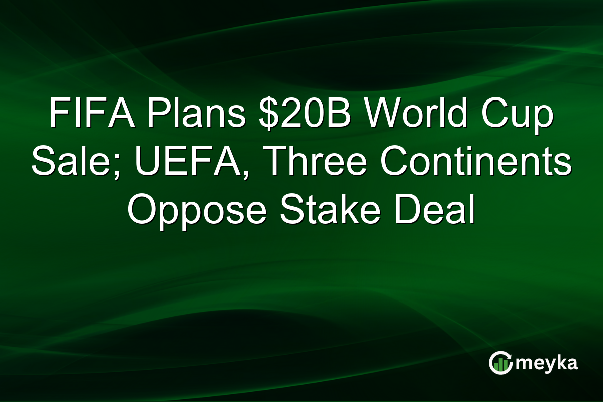 FIFA Plans $20B World Cup Sale; UEFA, Three Continents Oppose Stake Deal