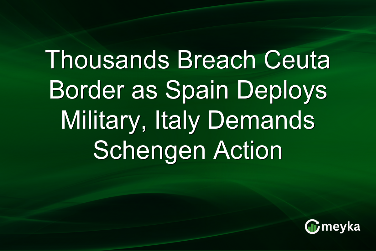 Thousands Breach Ceuta Border as Spain Deploys Military, Italy Demands Schengen Action