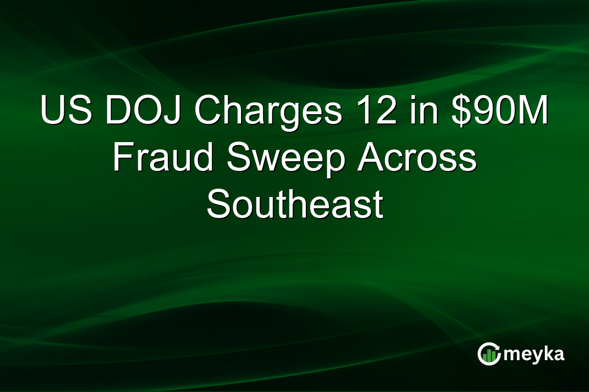US DOJ Charges 12 in $90M Fraud Sweep Across Southeast