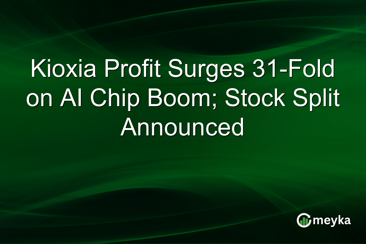 Kioxia Profit Surges 31-Fold on AI Chip Boom; Stock Split Announced