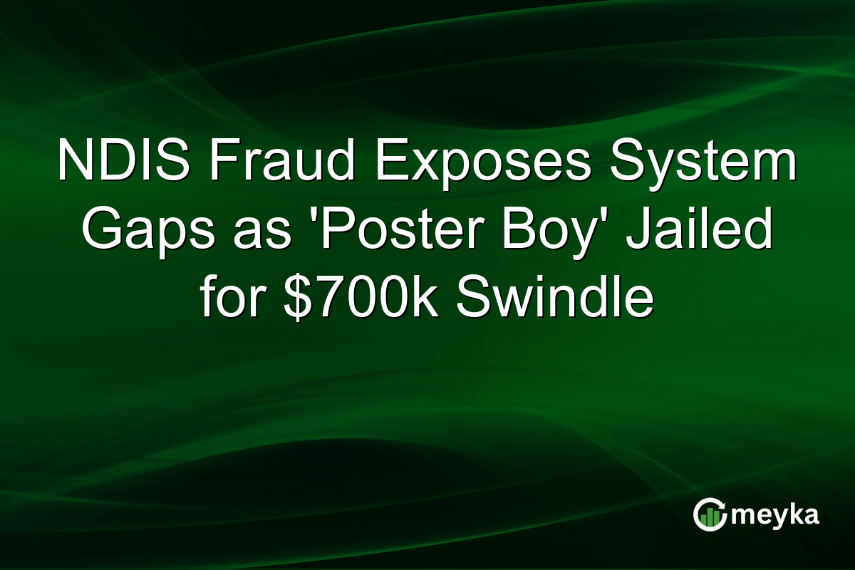 NDIS Fraud Exposes System Gaps as ‘Poster Boy’ Jailed for $700k Swindle