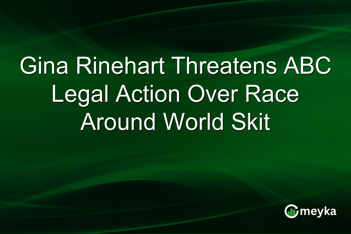 Gina Rinehart Threatens ABC Legal Action Over Race Around World Skit