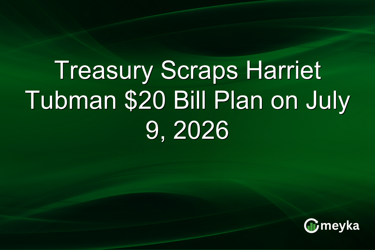 Treasury Scraps Harriet Tubman $20 Bill Plan on July 9, 2026