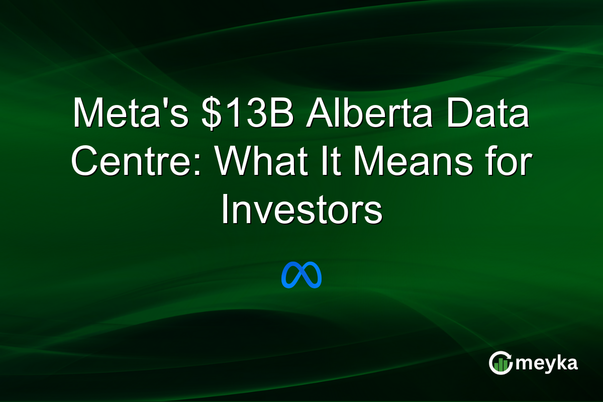 Meta’s $13B Alberta Data Centre: What It Means for Investors