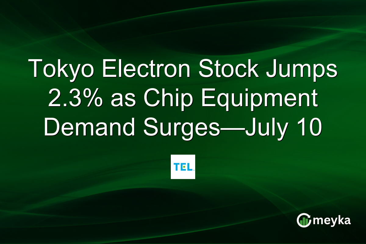 Tokyo Electron Stock Jumps 2.3% as Chip Equipment Demand Surges—July 10