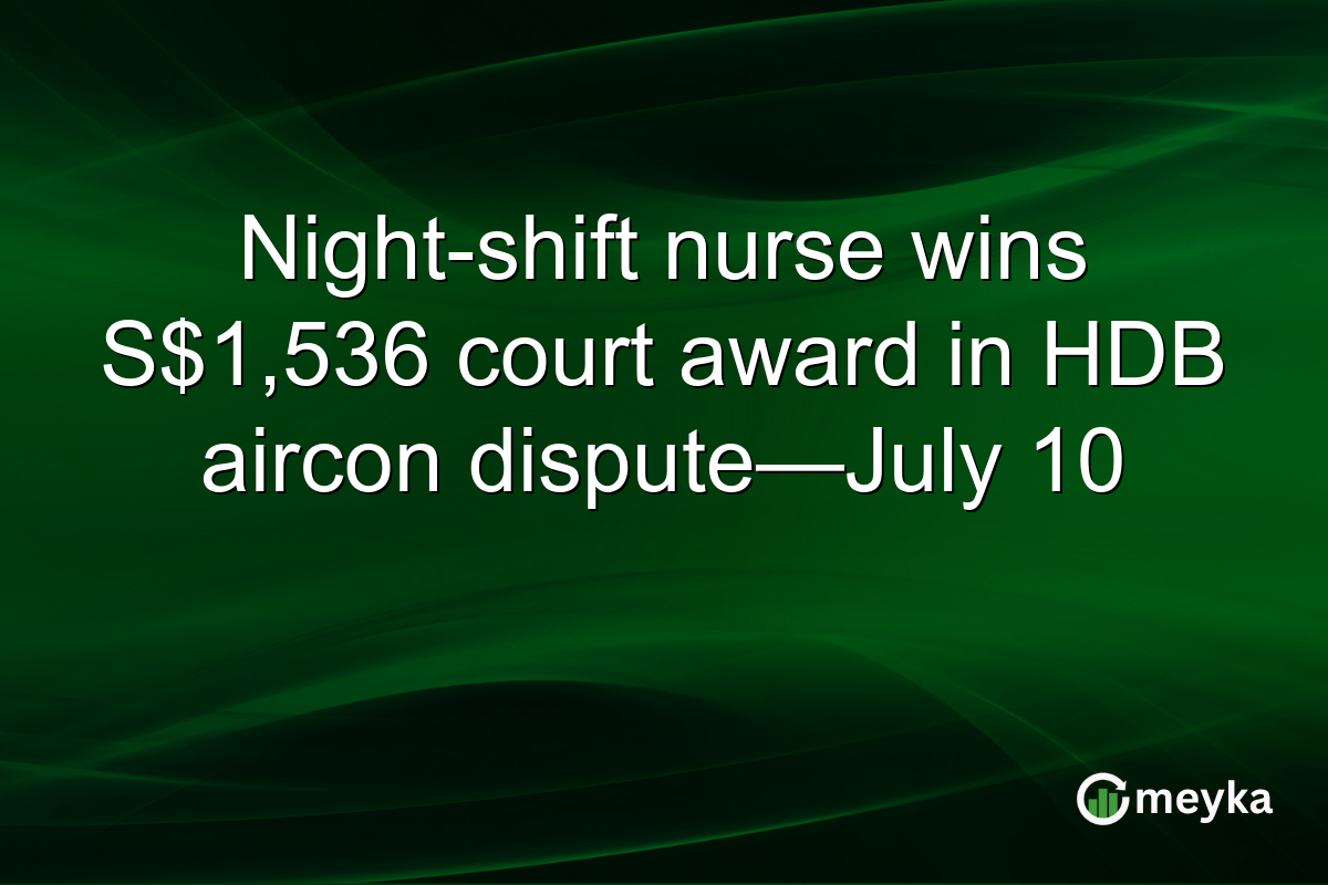 Night-shift nurse wins S$1,536 court award in HDB aircon dispute—July 10