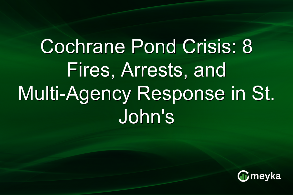 Cochrane Pond Crisis: 8 Fires, Arrests, and Multi-Agency Response in St. John’s