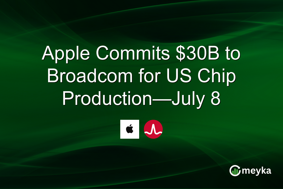 Apple Commits $30B to Broadcom for US Chip Production—July 8