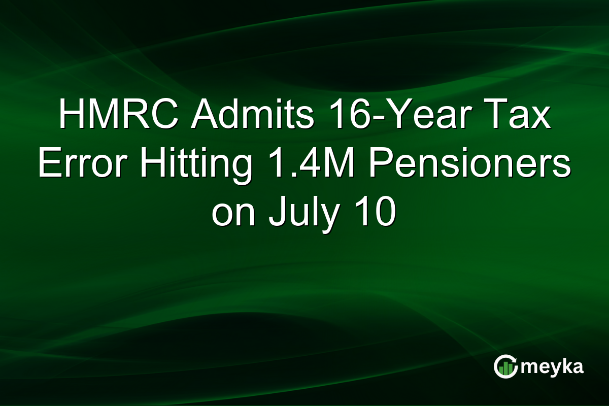 HMRC Admits 16-Year Tax Error Hitting 1.4M Pensioners on July 10